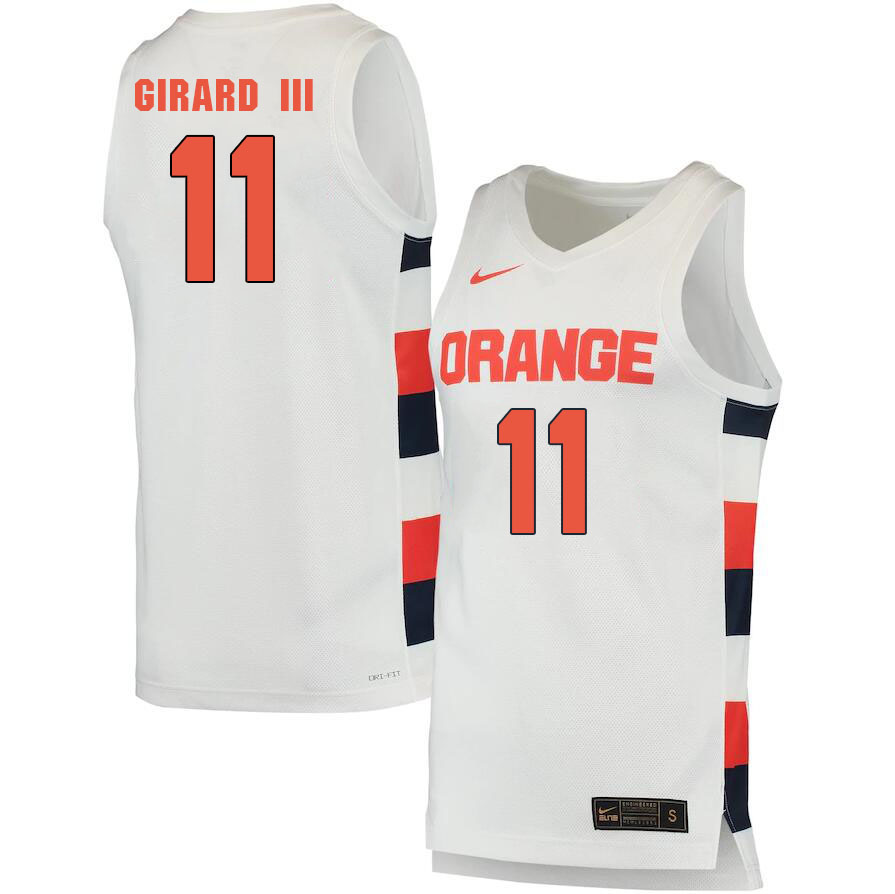 Men #11 Joseph Girard III Syracuse Orange College Basketball Jerseys Sale-White